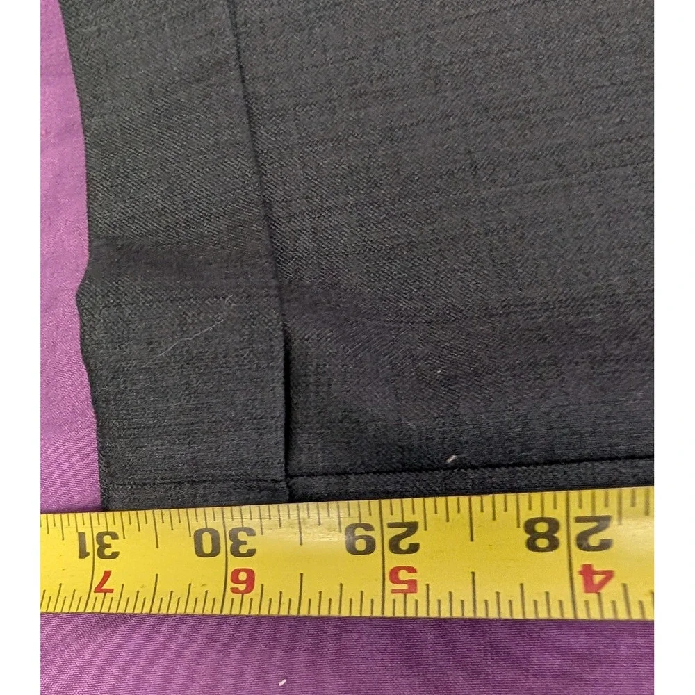 Haggar Black Label NWT Dress Pants Mens 36x32 Double Pleated Cuffed Gray